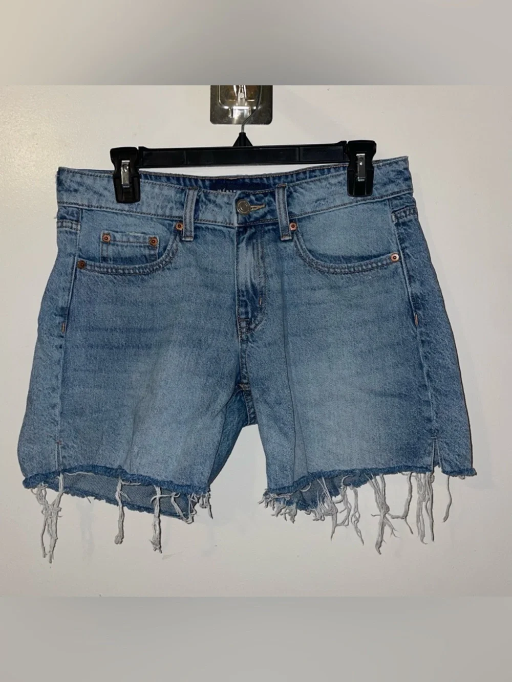 Aeropostale Blue Denim Baggy Cutoff Shorts